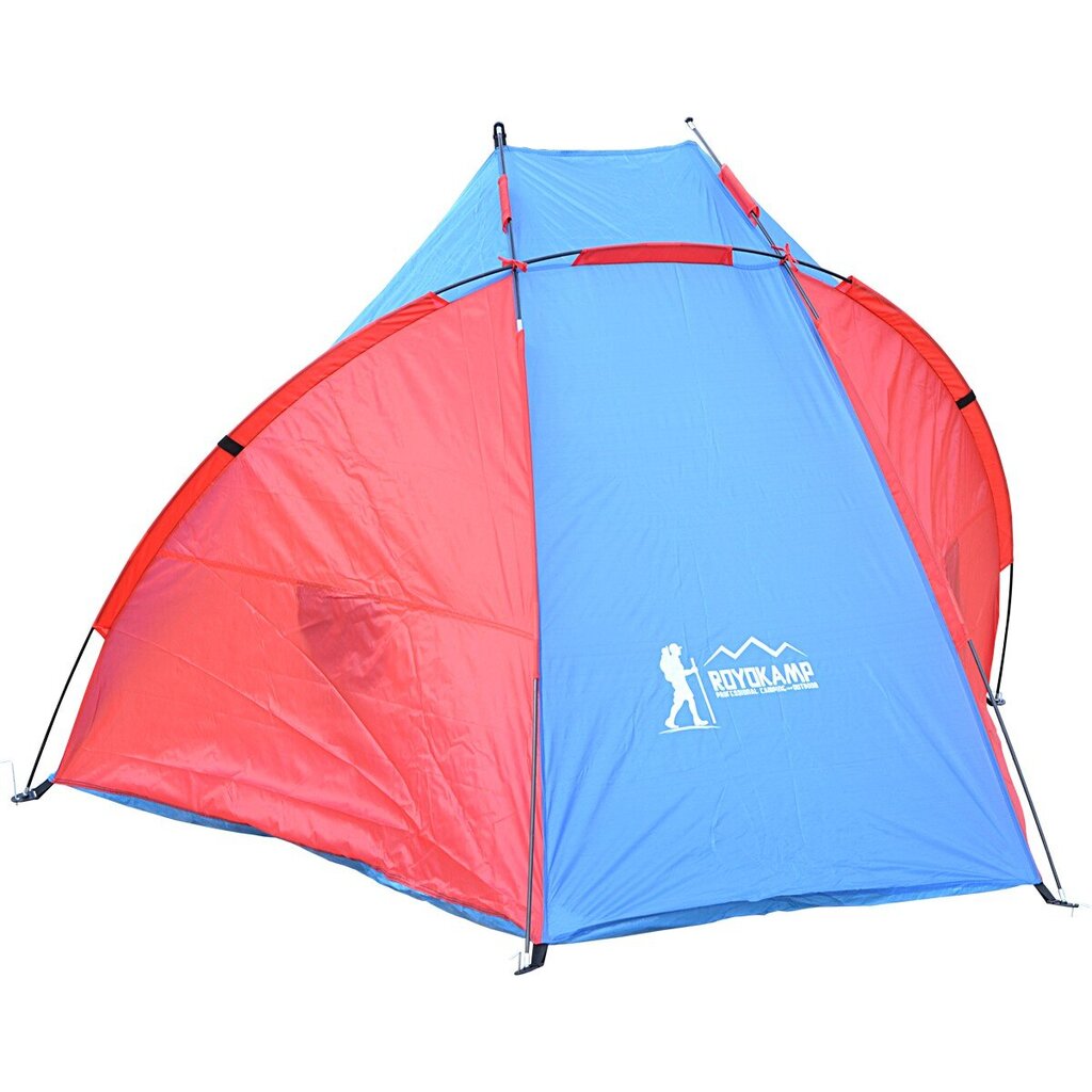 Enero Camp rantateltta 200 x 120 x 120 cm, sininen/punainen hinta ja tiedot | Teltat | hobbyhall.fi