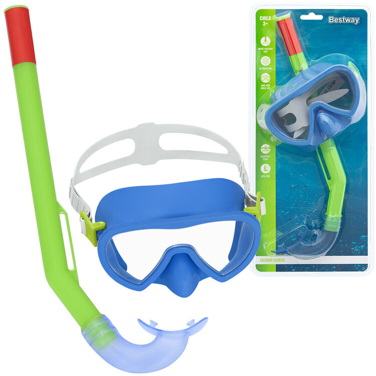 Bestway Crusader Essential Snorkkelisetti, sininen hinta ja tiedot | Snorklaussetit | hobbyhall.fi