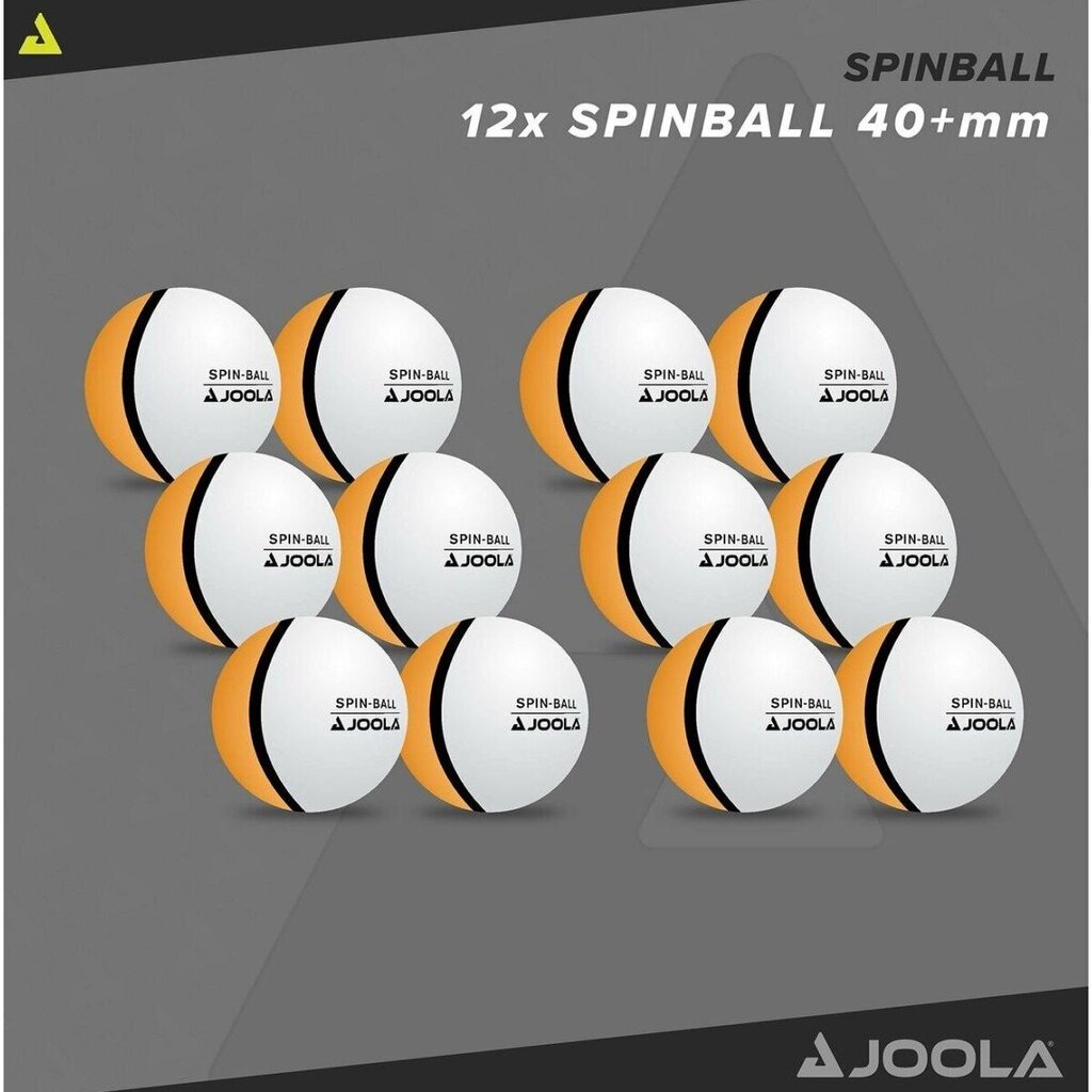Joola Spin Ball pöytätennispallosarja, 12 kpl. hinta ja tiedot | Pingispallot | hobbyhall.fi