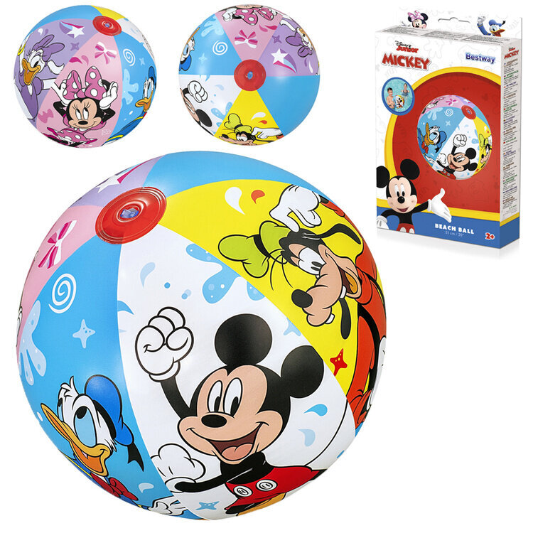 Rantapallo Bestway Disney, 51cm hinta ja tiedot | Puhallettavat vesilelut ja uima-asusteet | hobbyhall.fi