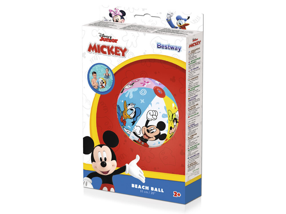 Rantapallo Bestway Disney, 51cm hinta ja tiedot | Puhallettavat vesilelut ja uima-asusteet | hobbyhall.fi