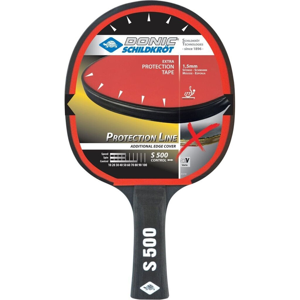 Donic Protection line S500 pöytätennismaila hinta ja tiedot | Pingismailat | hobbyhall.fi