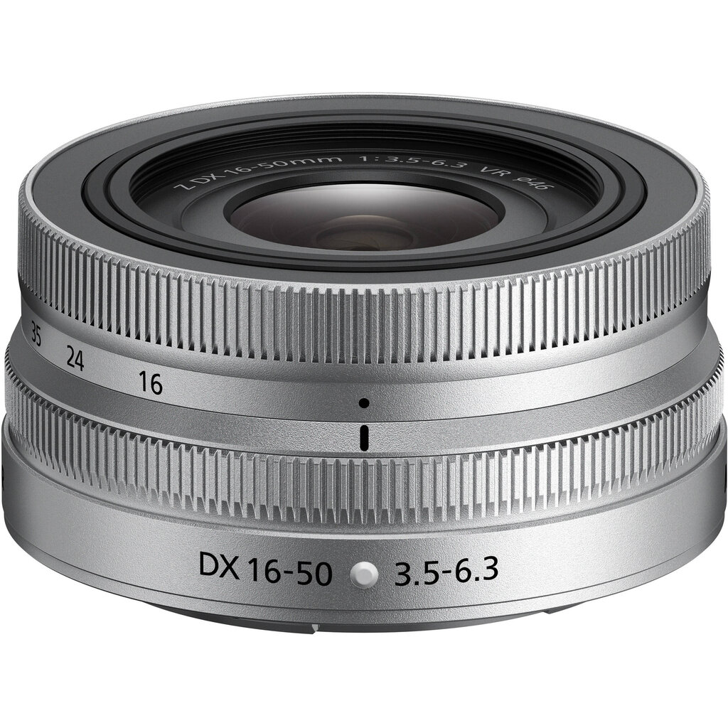 Nikon NIKKOR Z DX 16-50mm f / 3,5-6,3 VR (hopea) - Valkoinen laatikko hinta ja tiedot | Objektiivit | hobbyhall.fi