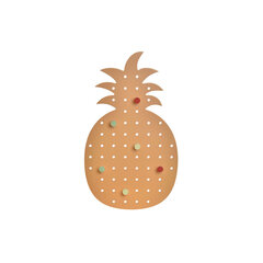 Takkiteline DKD Home Decor 21,5 x 1 x 37,5 cm Puu Oranssi Ananas Trooppinen hinta ja tiedot | Vaateripustimet ja pukupussit | hobbyhall.fi