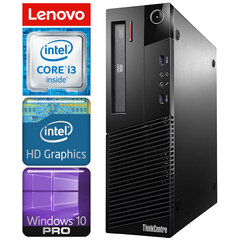 Lenovo M83 SFF i3-4150 4GB 1TB DVD WIN10Pro hinta ja tiedot | Pöytätietokoneet | hobbyhall.fi