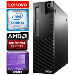 Lenovo M83 SFF i3-4150 32GB 480SSD R5-340 2GB DVD WIN10Pro hinta ja tiedot | Pöytätietokoneet | hobbyhall.fi