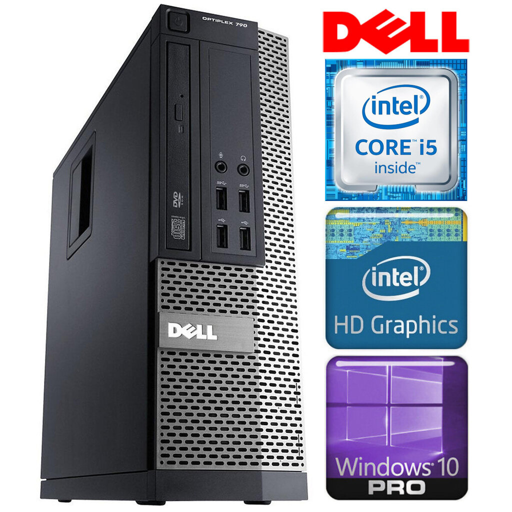 Dell 790 SFF i5-2400 8GB 1TB WIN10Pro hinta ja tiedot | Pöytätietokoneet | hobbyhall.fi