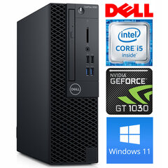 Dell 3060 SFF i5-8500 8GB 2TB GT1030 2GB DVD WIN11Pro hinta ja tiedot | Pöytätietokoneet | hobbyhall.fi