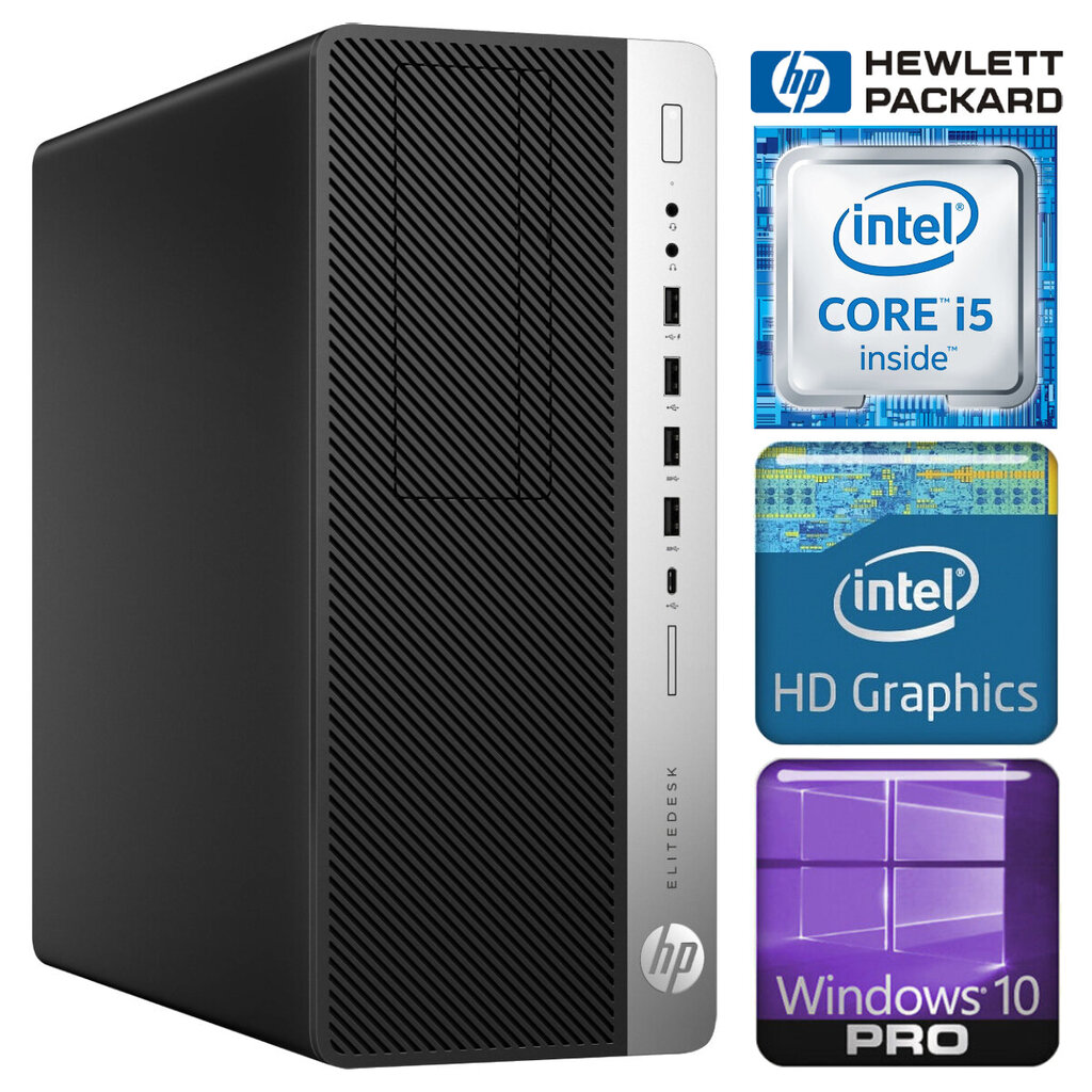 HP 800 G3 Tower i5-7500 16GB 1TB WIN10Pro hinta ja tiedot | Pöytätietokoneet | hobbyhall.fi