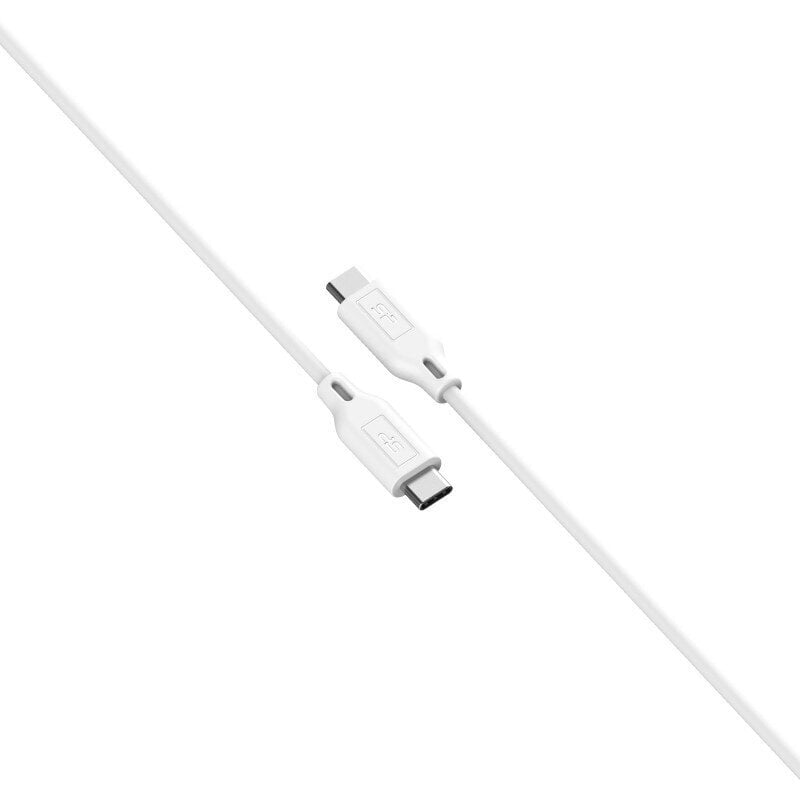 Silikoninen virtajohto USB-C - USB-C Boost Link 1m, valkoinen (LK15CC) hinta ja tiedot | Puhelinkaapelit | hobbyhall.fi