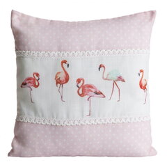 Koristetyynyliina Flamingo, 40x40 cm hinta ja tiedot | Koristetyynyt ja tyynynpäälliset | hobbyhall.fi