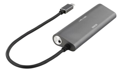 USB-hub Deltaco USBC-1207, USB C - USB A hinta ja tiedot | Adapterit | hobbyhall.fi