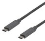 Deltaco USBC-1362, USB-C kaapeli, 1 m hinta ja tiedot | Kaapelit ja adapterit | hobbyhall.fi