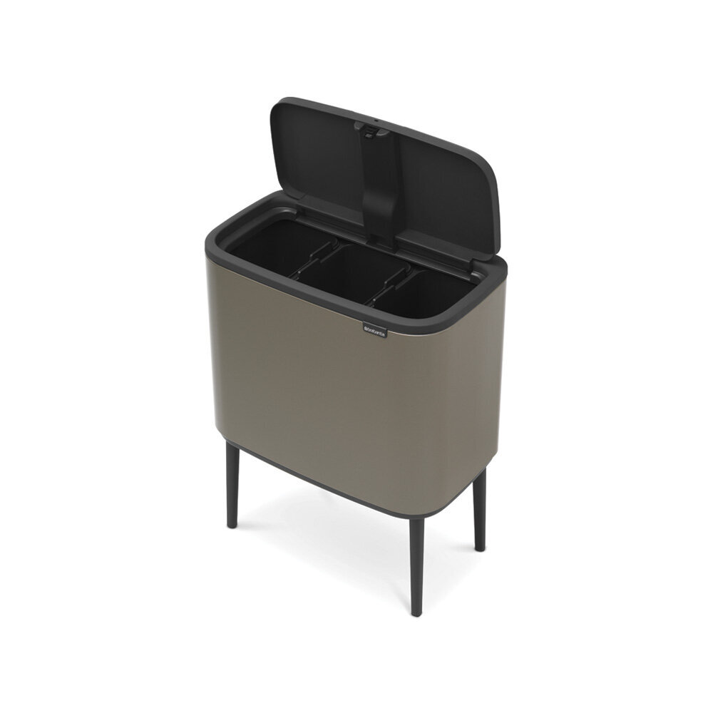 Roskakori, Bo Touch Bin 3x11L Platinum hinta ja tiedot | Roska-astiat | hobbyhall.fi