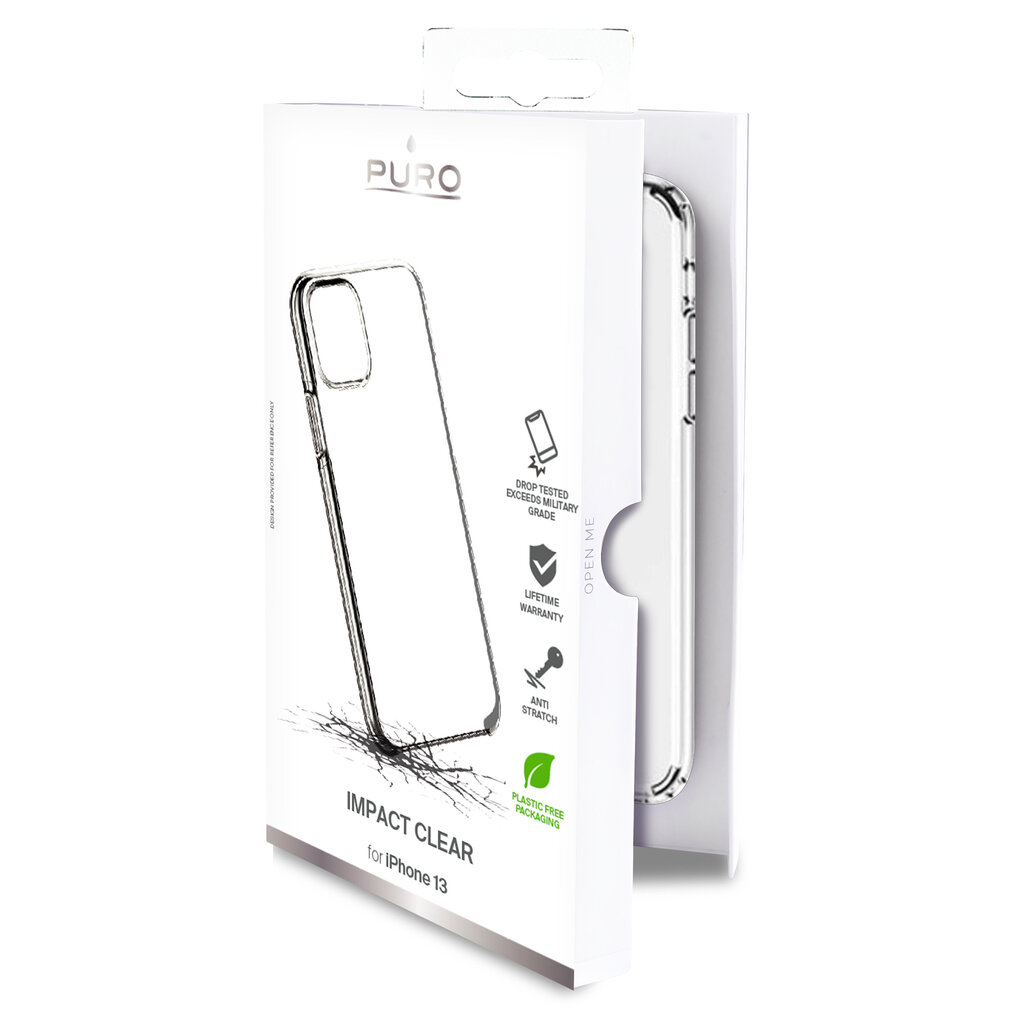 PURO-suojakuori Apple iPhone 13 -puhelimelle, läpinäkyvä hinta ja tiedot | Puhelimen kuoret ja kotelot | hobbyhall.fi