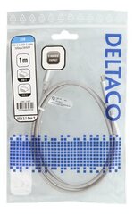Deltaco-kaapeli USB3.1 C - C GEN2 3A, 1m, 10 Gbps hinta ja tiedot | Kaapelit ja adapterit | hobbyhall.fi