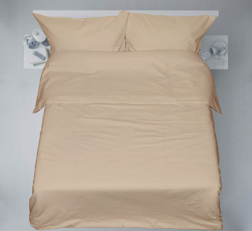 Vuodevaatesetti Koodi Ivory Cream, 200x200 cm, 3-osainen hinta ja tiedot | Pussilakanat | hobbyhall.fi