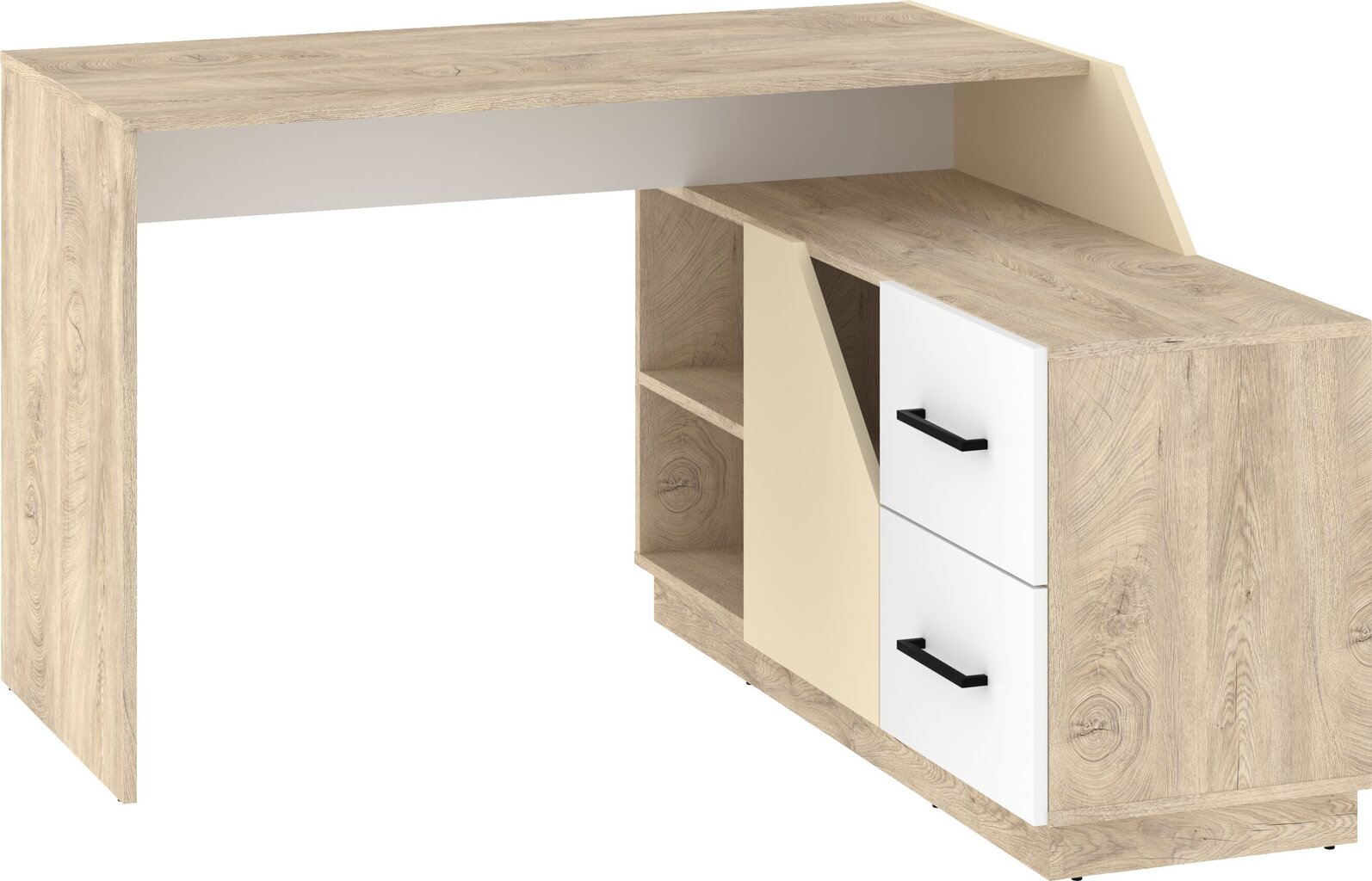 Työpöytä Pax-03, ruskea/keltainen hinta ja tiedot | Tietokonepöydät ja työpöydät | hobbyhall.fi