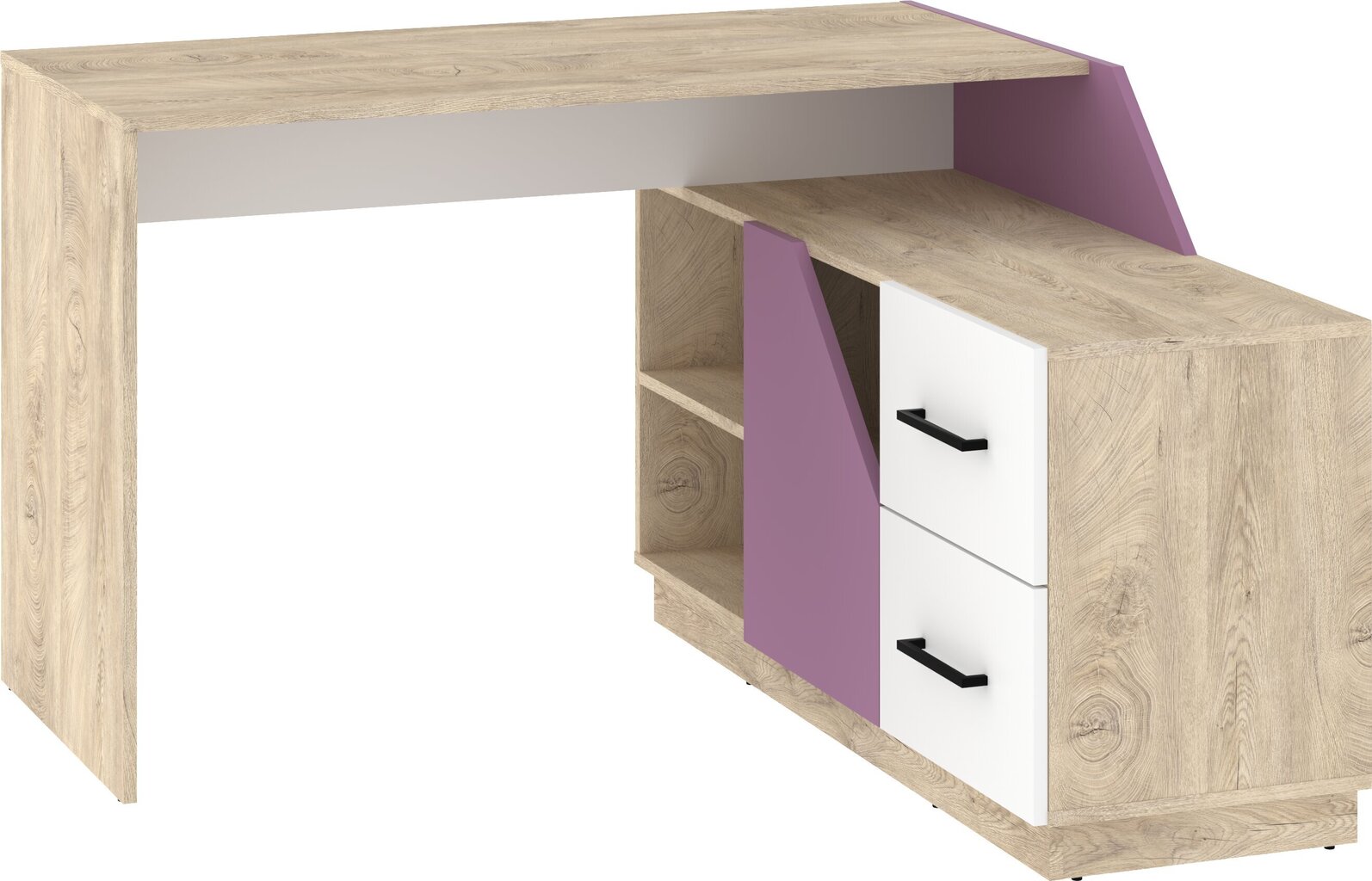 Työpöytä Pax-03, ruskea/violetti hinta ja tiedot | Tietokonepöydät ja työpöydät | hobbyhall.fi