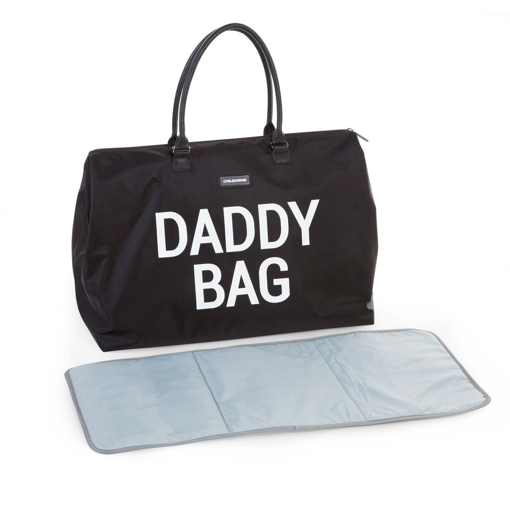 Childhome Daddy bag Nursery bag -hoitolaukku, musta hinta ja tiedot | Vaunujen tarvikkeet | hobbyhall.fi