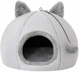 Kissan pesä Doggy Kitty Head 45x45x33 cm, harmaa hinta ja tiedot | Pedit ja pesät | hobbyhall.fi