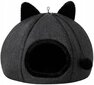 Kissan pesä Doggy Kitty Head 45x45x33 cm, musta hinta ja tiedot | Pedit ja pesät | hobbyhall.fi