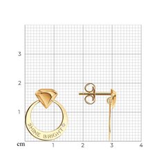 Kultakorvakorut , 1.65 g, 585° hinta ja tiedot | Korvakorut | hobbyhall.fi