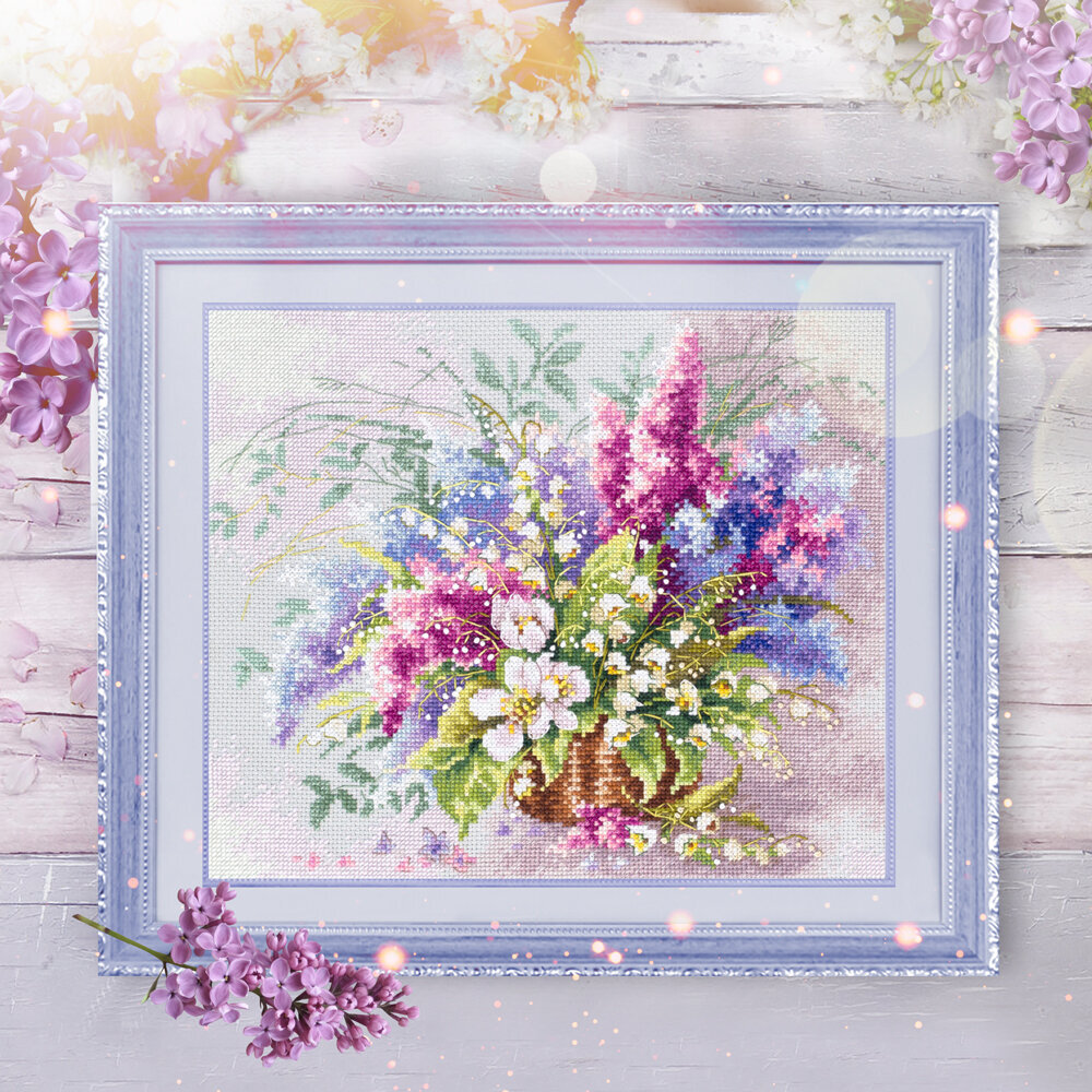 Ristipistosetti Magic Needle Lilies of the Valley and Lilac 210-305 hinta ja tiedot | Kirjontatarvikkeet | hobbyhall.fi