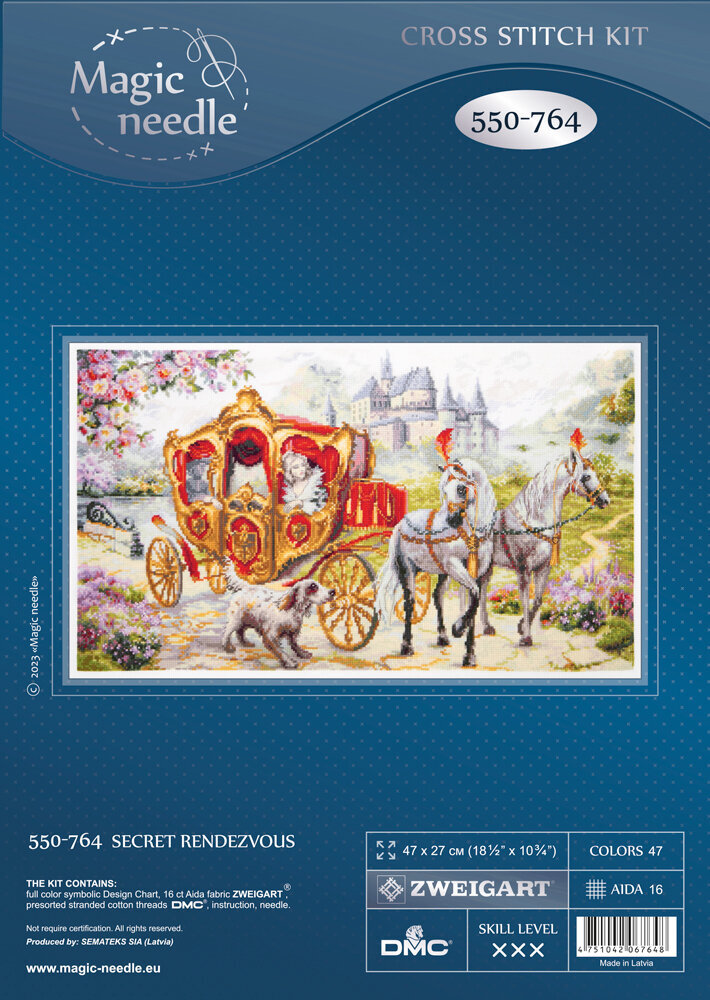 Ristipistosetti Magic Needle Secret Rendezvous 550-764 hinta ja tiedot | Kirjontatarvikkeet | hobbyhall.fi