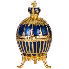 Faberge-tyylinen uurrettu muna, jalokivirasia keisarillisella kruunulla hinta ja tiedot | Danila-Souvenirs Lahjat ja juhlatarvikkeet | hobbyhall.fi