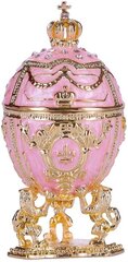 Faberge-tyylinen muna, jalokivirasia, jossa leijonat ja keisarillinen kruunu hinta ja tiedot | Muut hauskat lahjaideat | hobbyhall.fi