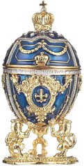 Faberge-tyylinen muna, jalokivirasia, jossa leijonat ja keisarillinen kruunu hinta ja tiedot | Danila-Souvenirs Lahjat ja juhlatarvikkeet | hobbyhall.fi