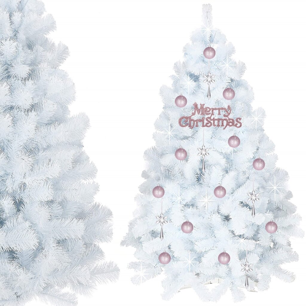 Joulukuusi valkoinen Springos CT0050 150cm hinta ja tiedot | Joulukuuset ja kranssit | hobbyhall.fi