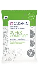 Intiimihygieniapyyhkeet cleanic Comfort., 10 kpl. hinta ja tiedot | Intiimipesutuotteet | hobbyhall.fi