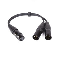 Master audio XLR, 0,3m hinta ja tiedot | Adapterit | hobbyhall.fi