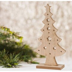Koristeellinen puinen joulukuusi, 32 cm hinta ja tiedot | Joulukoristeet | hobbyhall.fi
