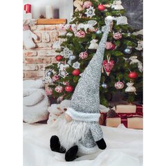 Koristeellinen glitter-tonttu, 50 cm hopea hinta ja tiedot | Joulukoristeet | hobbyhall.fi