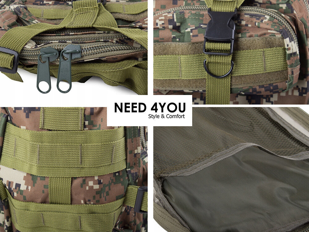 Reppu Need 4You, khaki hinta ja tiedot | Miesten reput ja laukut | hobbyhall.fi