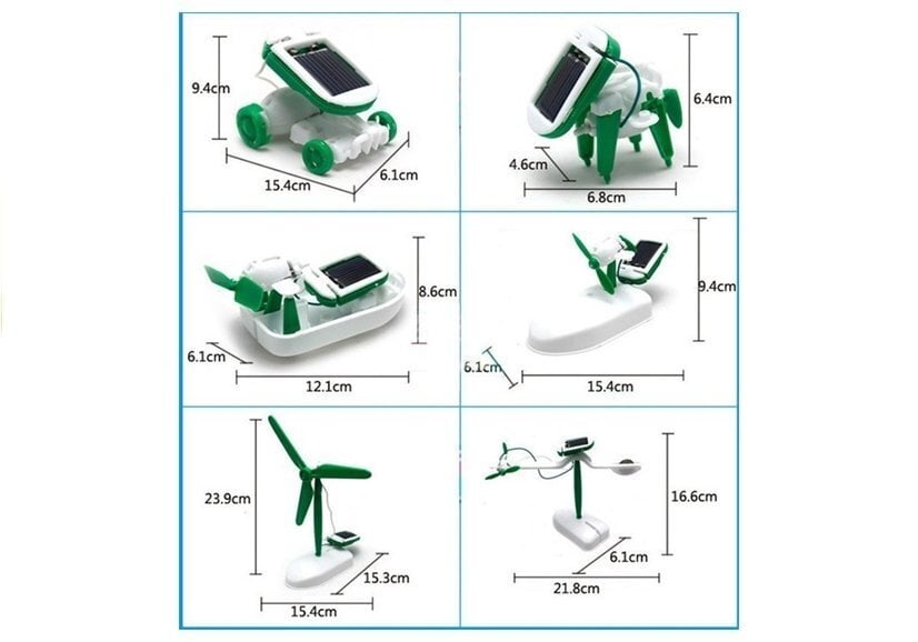 Aurinkorobottisarja 6in1 hinta ja tiedot | Kehittävät lelut | hobbyhall.fi