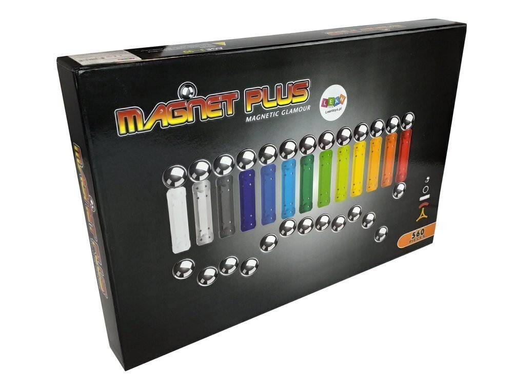 Magnastix magneettipalikkasarja, 560 kpl, taululla varustettuna hinta ja tiedot | LEGOT ja rakennuslelut | hobbyhall.fi