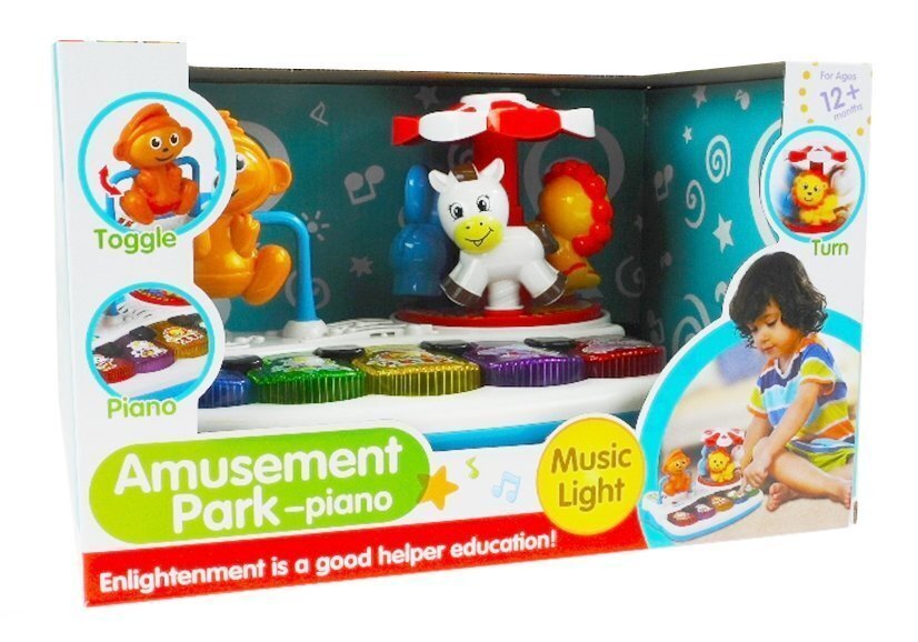 Vuorovaikutteinen piano, jossa on karuselli hinta ja tiedot | Kehittävät lelut | hobbyhall.fi