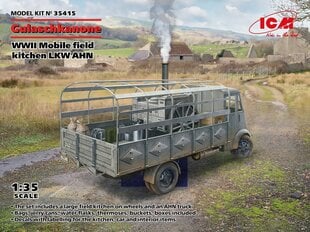 Liimattava malli ICM 35415 WWII German mobile field kitchen AHN Gulaschkanone 1/35 hinta ja tiedot | Koottavat pienoismallit | hobbyhall.fi