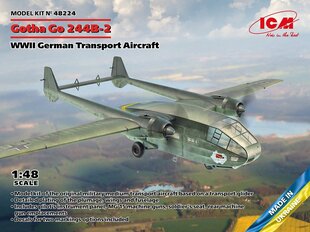 Liimattava malli ICM 48224 WWII German Transport Aircraft Gotha Go 244B-2 1/48 hinta ja tiedot | Koottavat pienoismallit | hobbyhall.fi