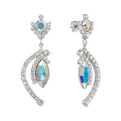 Korvakorut J'Adore V (Aurora Borealis) swarovskin kristalleilla DS02A619 hinta ja tiedot | Diamond Sky Jewelry Muoti | hobbyhall.fi