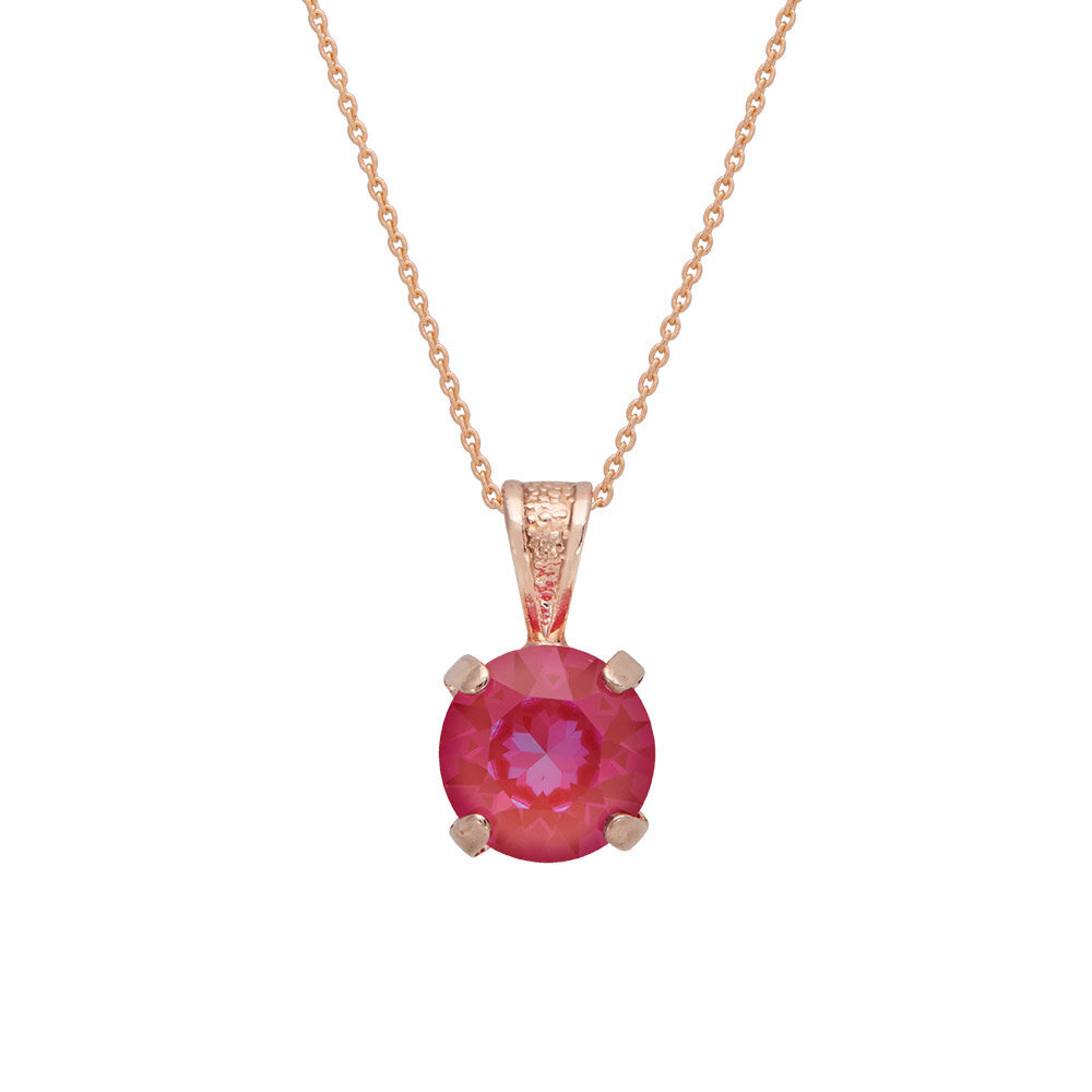 Naisten riipus Juno (Lotus Pink DeLite) Swarovskin kristalleilla DS01K591 hinta ja tiedot | Kaulakorut | hobbyhall.fi