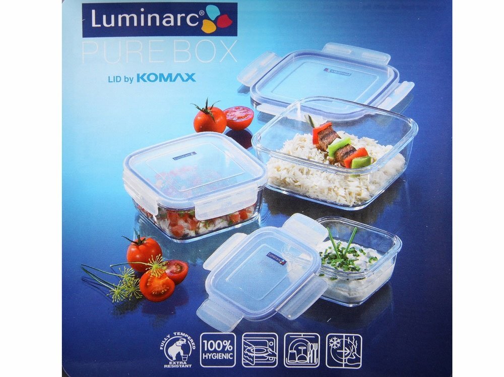 Luminarc - ruoan säilytysrasia Pure Box Active, 0,42 l hinta ja tiedot | Elintarvikkeiden säilytysastiat | hobbyhall.fi