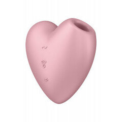 SATISFYER CUTIE HEART LIGHT RED hinta ja tiedot | Vibraattorit | hobbyhall.fi