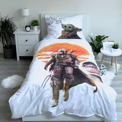 Pussilakana ja tyynyliina, Star Wars Mandalorian, 140 x 200 cm, 2-osainen hinta ja tiedot | Pussilakanat ja tyynyliinat | hobbyhall.fi