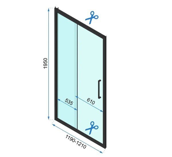 Rea Rapid Slide 120 kultaharjatut liukuovet hinta ja tiedot | Suihkuseinät ja -ovet | hobbyhall.fi