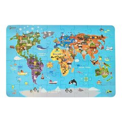 Classic World Puzzle: maailmankartta, 48 palaa hinta ja tiedot | Palapelit | hobbyhall.fi